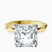 Pre-Designed 14kt Yellow Gold Magnolia Texture Solitaire Lab Diamond Ring