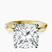 Pre-Designed 10kt Yellow Gold Magnolia Texture Solitaire Lab Diamond Ring