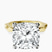 Pre-Designed 10kt Yellow Gold Magnolia Texture Solitaire Lab Diamond Ring