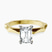 Pre-Designed 10kt Yellow Gold Magnolia Texture Solitaire Lab Diamond Ring