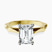 Pre-Designed 9ct Yellow Gold Magnolia Texture Solitaire Lab Diamond Ring