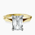 Pre-Designed 14kt Yellow Gold Magnolia Texture Solitaire Lab Diamond Ring
