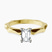 Pre-Designed 10kt Yellow Gold Magnolia Texture Solitaire Lab Diamond Ring