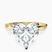 Pre-Designed 14kt Yellow Gold Magnolia Texture Solitaire Lab Diamond Ring