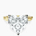 Pre-Designed 18kt Yellow Gold Magnolia Texture Solitaire Lab Diamond Ring