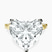 Pre-Designed 10kt Yellow Gold Magnolia Texture Solitaire Lab Diamond Ring