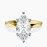 Pre-Designed 9ct Yellow Gold Magnolia Texture Solitaire Lab Diamond Ring
