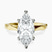 Pre-Designed 14kt Yellow Gold Magnolia Texture Solitaire Lab Diamond Ring