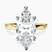 Pre-Designed 10kt Yellow Gold Magnolia Texture Solitaire Lab Diamond Ring