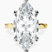 Pre-Designed 10kt Yellow Gold Magnolia Texture Solitaire Lab Diamond Ring