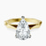 Pre-Designed 9ct Yellow Gold Magnolia Texture Solitaire Lab Diamond Ring