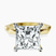 Pre-Designed 18kt Yellow Gold Magnolia Texture Solitaire Lab Diamond Ring