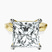 Pre-Designed 10kt Yellow Gold Magnolia Texture Solitaire Lab Diamond Ring