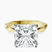 Pre-Designed 18kt Yellow Gold Magnolia Texture Solitaire Lab Diamond Ring