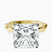 Pre-Designed 14kt Yellow Gold Magnolia Texture Solitaire Lab Diamond Ring