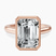 Pre-Designed 10kt Rose Gold Calliope Bezel Floating Solitaire Lab Diamond Ring
