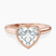 Calliope Bezel Floating Solitaire Lab Diamond Engagement Ring in 14ct Rose Gold