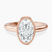 Calliope Bezel Floating Solitaire Lab Diamond Engagement Ring in 9ct Rose Gold