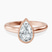 Pre-Designed 18kt Rose Gold Calliope Bezel Floating Solitaire Lab Diamond Ring