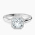 Calliope Bezel Floating Solitaire Lab Diamond Engagement Ring in 9ct White Gold