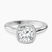 Calliope Bezel Floating Solitaire Lab Diamond Engagement Ring in 18ct White Gold
