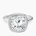 Pre-Designed 14kt White Gold Calliope Bezel Floating Solitaire Lab Diamond Ring
