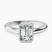 Pre-Designed 10kt White Gold Calliope Bezel Floating Solitaire Lab Diamond Ring