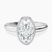Calliope Bezel Floating Solitaire Lab Diamond Engagement Ring in 10kt White Gold