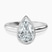 Calliope Bezel Floating Solitaire Lab Diamond Engagement Ring in 9ct White Gold