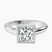 Calliope Bezel Floating Solitaire Lab Diamond Engagement Ring in 10kt White Gold