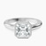 Calliope Bezel Floating Solitaire Lab Diamond Engagement Ring in 10kt White Gold