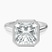Pre-Designed 10kt White Gold Calliope Bezel Floating Solitaire Lab Diamond Ring