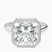 Pre-Designed Platinum Calliope Bezel Floating Solitaire Lab Diamond Ring