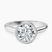 Calliope Bezel Floating Solitaire Lab Diamond Engagement Ring in 9ct White Gold