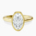 Calliope Bezel Floating Solitaire Lab Diamond Engagement Ring in 14ct Yellow Gold