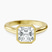 Calliope Bezel Floating Solitaire Lab Diamond Engagement Ring in 14kt Yellow Gold