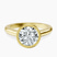 Calliope Bezel Floating Solitaire Lab Diamond Engagement Ring in 18kt Yellow Gold