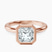 Eugenia Classic Bezel Solitaire Lab Diamond Engagement Ring in 14kt Rose Gold
