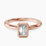 Pre-Designed 10kt Rose Gold Eugenia Classic Bezel Solitaire Lab Diamond Ring