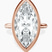 Pre-Designed 10kt Rose Gold Eugenia Classic Bezel Solitaire Lab Diamond Ring