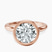 Pre-Designed 10kt Rose Gold Eugenia Classic Bezel Solitaire Lab Diamond Ring
