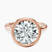 Pre-Designed 10kt Rose Gold Eugenia Classic Bezel Solitaire Lab Diamond Ring