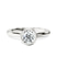 Pre-Designed 14kt White Gold Eugenia Classic Bezel Solitaire Lab Diamond Ring