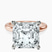 Pre-Designed 18kt Rose Gold Mildred Hidden Halo Solitaire Lab Diamond Ring