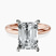 Pre-Designed 14kt Rose Gold Mildred Hidden Halo Solitaire Lab Diamond Ring