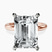 Pre-Designed 14kt Rose Gold Mildred Hidden Halo Solitaire Lab Diamond Ring