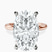 Pre-Designed 10kt Rose Gold Mildred Hidden Halo Solitaire Lab Diamond Ring