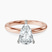 Pre-Designed 18kt Rose Gold Mildred Hidden Halo Solitaire Lab Diamond Ring