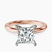 Pre-Designed 14ct Rose Gold Mildred Hidden Halo Solitaire Lab Diamond Ring