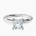 Pre-Designed Platinum Mildred Hidden Halo Solitaire Lab Diamond Ring